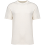 Ecologisch uniseks T-shirt met afhangende schouders Ivory XXS