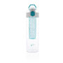 Honeycomb afsluitbare lekvrije waterfles met infuser, turquoise