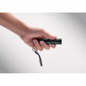 LUME - Gerecyclede aluminium zaklamp - Zwart