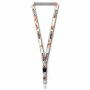 Afneembare polyester keycord met gesublimeerde satijnen overlay