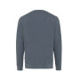 Iqoniq Denali gerecycled katoen sweater ongeverfd, heather navy (XXXL)
