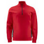 2128 Sweatshirt 1/2 zip Red 4XL