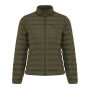 IQONIQ Maiko dames gerecycled polyester jas met voering, khaki (L) IQONIQ Maiko dames gerecycled polyester jas met voering, khaki (L)