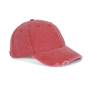 Gescheurde verwassen pet Washed Red One Size