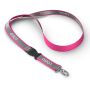 Afneembare polyester keycord met reflecterende overlay