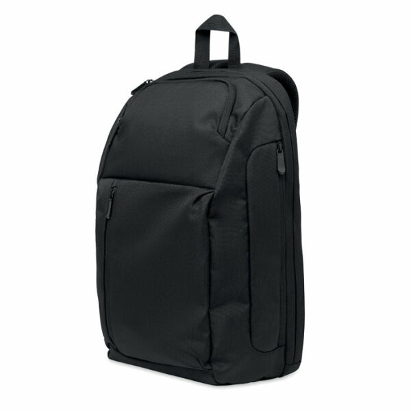DOHA - 15" RPET laptop rugzak 15L - Zwart DOHA - 15" RPET laptop rugzak 15L - Zwart