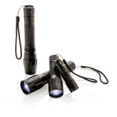 3W CREE zaklamp groot, zwart