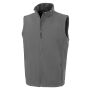 Gerecycleerde heren softshell-bodywarmer grey 3XL