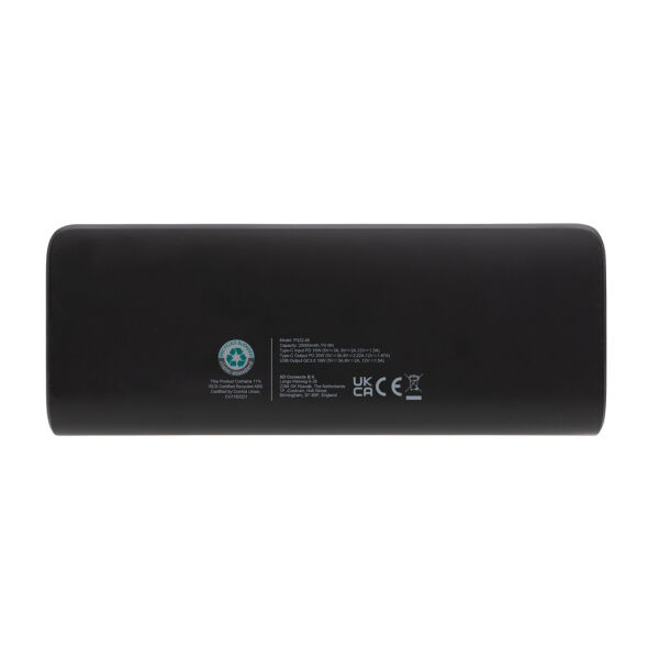 FlashCharge RCS rplastic 20000 mah powerbank met snelladen, zwart FlashCharge RCS rplastic 20000 mah powerbank met snelladen, zwart