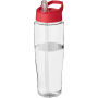 H2O Active® Tempo 700 ml sportfles met fliptuitdeksel - Transparant/Rood