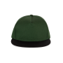 Snapback Pet - 5 Panelen Forest Green / Black One Size