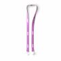 Polyester Pantone-gematchte zeefdruk keycord met 2 clips