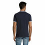 PASADENA MEN - PASADENA heren polo 200g - L - Franse Marine/wit