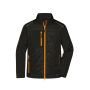Men's Hybrid Jacket black/neon-orange XS