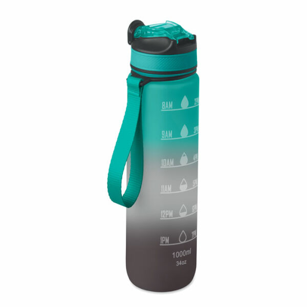 ACTIVATE - Sportwaterfles RPET 1L - Zwart/Blauw ACTIVATE - Sportwaterfles RPET 1L - Zwart/Blauw