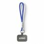 Sleutelhanger & telefoonhouder met koord met leren uiteinde.