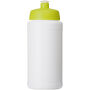 Baseline® Plus 500 ml drinkfles met sportdeksel - Wit/Lime