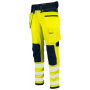 6573 Pant stretch Yellow/Navy D112