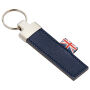 Sleutelhanger P02599F, Leder, Blauw