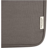 Joey 14 inch GRS gerecyclede canvas laptophoes, 2 l - Grijs