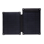 Solarpulse gerecycled plasticf draagbaar solar panel 10W, zwart