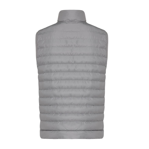 Iqoniq Meru heren gerecycled polyester bodywarmer, zilvergrijs (L)