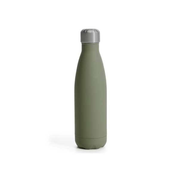 Sagaform Nils Steel Bottle Rubber 500ml - Green