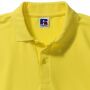RUS Men Classic Polycotton Polo, Yellow, XS