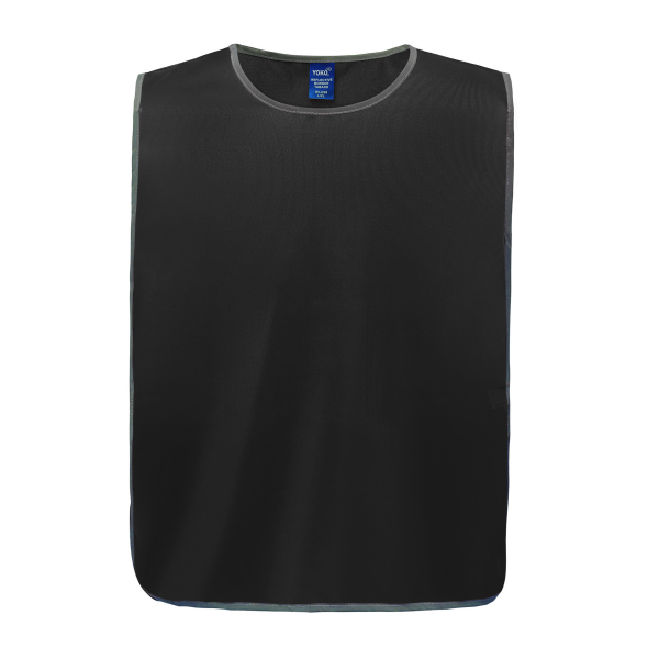 Personalisatie veiligheidshesje met reflecterende rand Black XXL/3XL Personalisatie veiligheidshesje met reflecterende rand Black XXL/3XL