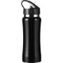 RVS fles Serena zwart RVS fles Serena zwart