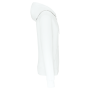 Ecologische herensweater met capuchon en ritssluiting White 4XL