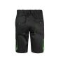 TWO-TONE MULTI-POCKET BERMUDA SHORTS, BLACK/LIME, 36, VELILLA