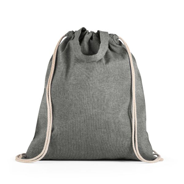 RISSANI. Tas met trekkoord van gerecycled katoen (70%) en polyester (30% rPET) (140 g/m²)