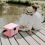 Brisby Koelbox - Frigobox - Coolbox - Auto - Lichtgewicht - Broodtrommel - 12L - 2 Gratis koelelementen van 450ml per stuk - Incl. Dividers Snijplanken - Bieropener - Flesopener - Max. 40 uur isolatie - Roze