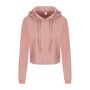 GIRLIE CROPPED HOODIE, DUSTY PINK, L, JUST HOODS