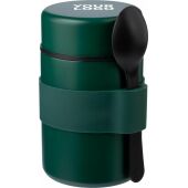 Roestvrijstalen dubbelwandige lunchpot Niko zwart