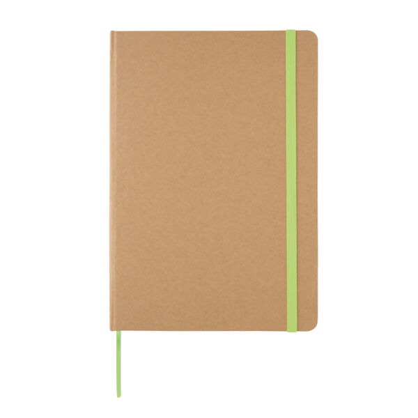 A5 kraft notitieboek, groen A5 kraft notitieboek, groen