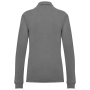 Bio180 piqué damespolo lange mouwen Grey Heather 3XL