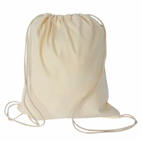 Fairtrade eco katoenen rugtas van 150 grams kwaliteit Fairtrade eco katoenen rugtas van 150 grams kwaliteit