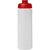 Baseline® Plus 750 ml sportfles met flipcapdeksel - Transparent/Rood