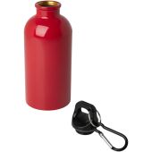 Oregon 400 ml RCS gecertificeerde enkelwandige roestvrijstalen waterfles met karabijnhaak - Rood