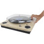 Prixton Marconi vinyl player - Zwart/Hout