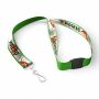 Polyester keycord met gesublimeerde satijnen overlay