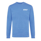 IQONIQ Denali gerecycled katoen sweater ongeverfd, heather blue (XXS)