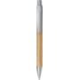 Bamboe balpen Lacey zilver