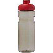 H2O Active® Eco POP Base 650 ml sportfles met kanteldeksel - Houtskool/Rood