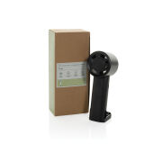 Twist RCS rplastic herlaadbare draagbare ventilator, zwart
