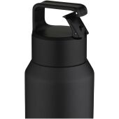 Astra 600 ml RCS-gecertificeerde waterfles van gerecycled roestvrij staal met koperen vacuümisolatie (geschikt voor koolzuurh - Zwart