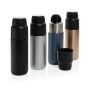 Thermocup RCS recycled geisoleerde fles met beker 500ml, donkerblauw