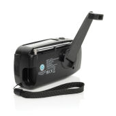 RescueWave noodradio van RCS gerecycled plastic, zwart